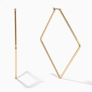 Uncommon James large girl boss earrings gold